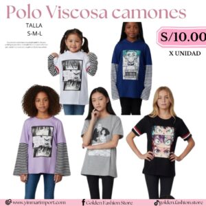 POLOS VISCOSA CAMONES