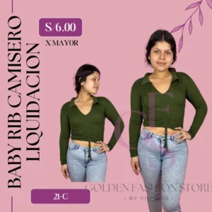 BABY RIB CAMISERO LIQUIDACION 21C