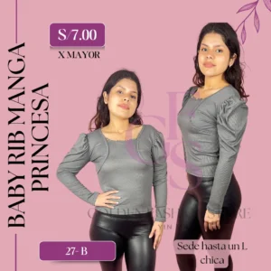 BABY RIB MANGA PRINCESA 27B