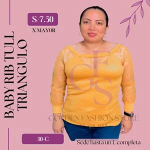 BABY RIB TULL TRIANGULO 30C