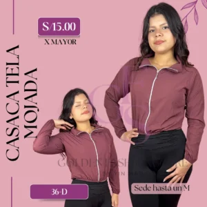 CASACA TELA MOJADA 36D