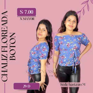 CHALIZ FLOREADA BOTON 29D