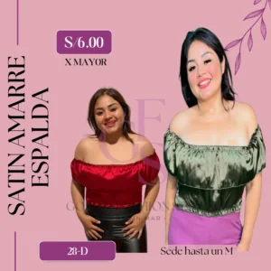 SATIN AMARRE ESPALDA 28D