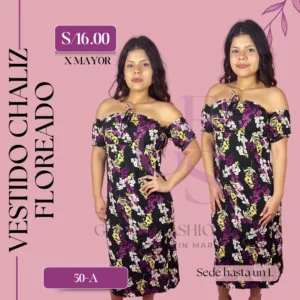 VESTIDO CHALIZ FLOREADO 50A