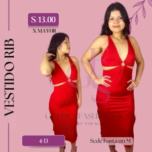 VESTIDO RIB 4D