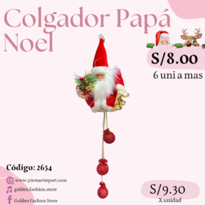 COLGADOR PAPA NOEL 2654