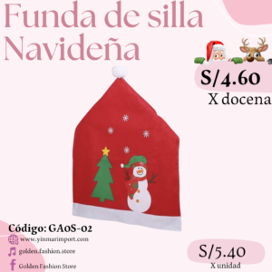 FUNDA DE SILLA NAVIDEÑA GA0S-02