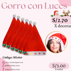 GORRO CON LUCES ML060