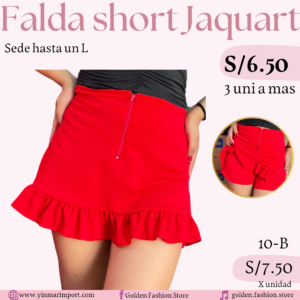FALDA SHORT JAQUART 10B