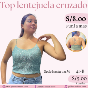 TOP LENTEJUELA CRUZADO 41B