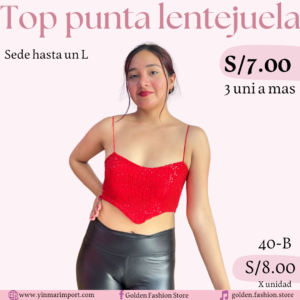 TOP PUNTA LENTEJUELA 40B