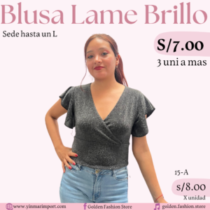 BLUSA LAME BRILLO 15A