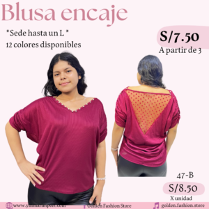 BLUSA ENCAJE 47B