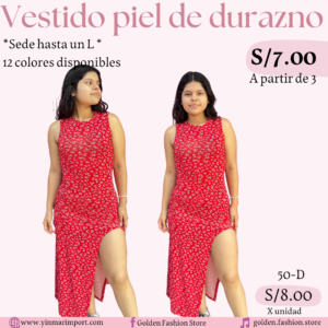 VESTIDO PIEL DE DURAZNO 50D