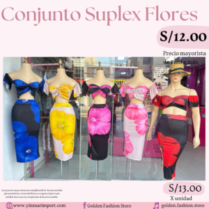 CONJUNTO SUPLEX FLORES