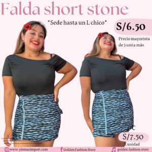 FALDA SHORT STONE 4C