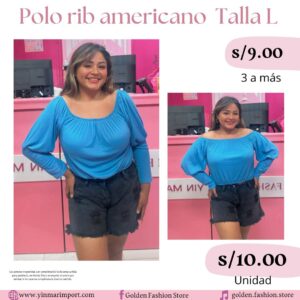 POLO RIB AMERICANO TALLA L