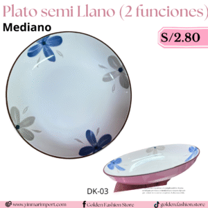 PLATO SEMI LLANO 2 FUNCIONES DK03