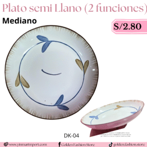 PLATO SEMI LLANO 2 FUNCIONES DK04