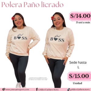 POLERA PAÑO LICRADO