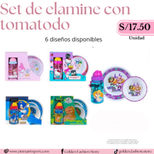 SET DE ELAMINE CON TOMATODO