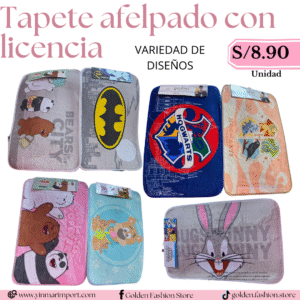 TAPETE AFELPADO CON LICENCIA