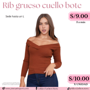 RIB GRUESO CUELLO BOTE