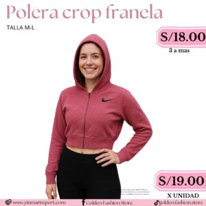 POLERA CROP FRANELA