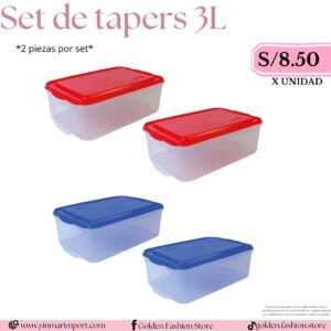 SET DE TAPERS 3L