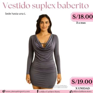VESTIDO SUPLEX BABERITO