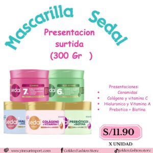 Mascarilla   Sedal Presentacion  surtida  (300 Gr  )