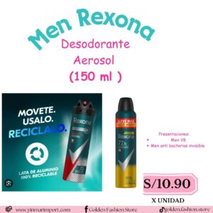 Men Rexona Desodorante Aerosol  (150 ml )