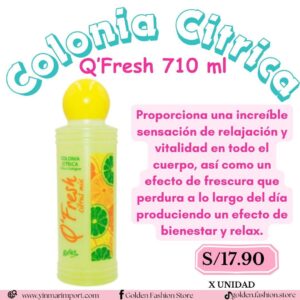Colonia Citrica Q’Fresh 710 ml