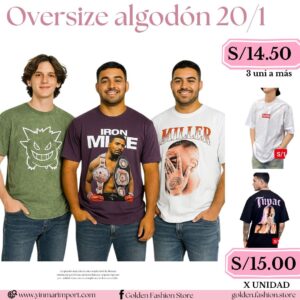 Oversize algodón 20/1