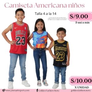 Camiseta Americana niños
