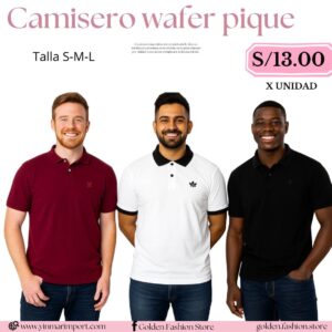 Camisero wafer pique