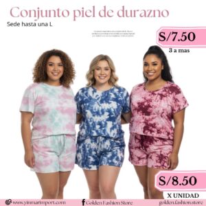 Conjunto piel de durazno